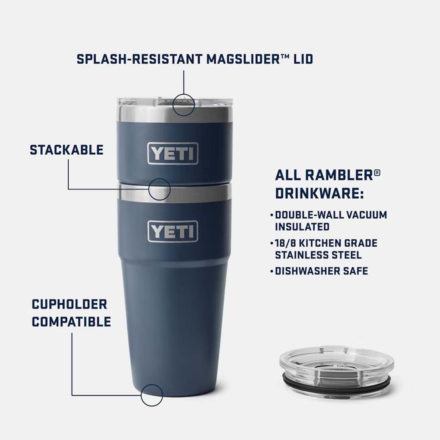 Peanuts x Yeti® Rambler 20oz Stackable Cup with Lid