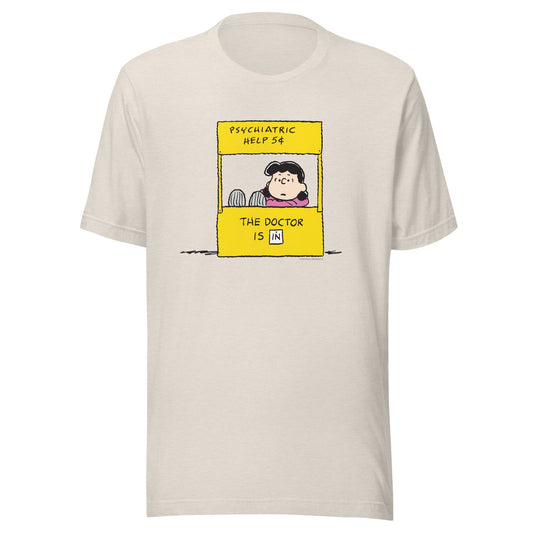 Lucy Psychiatric Help Booth Adult T-Shirt
